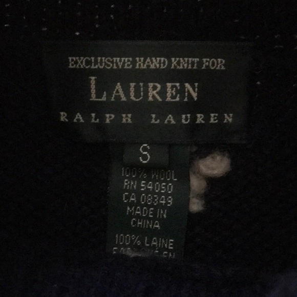 Vintage Lauren Ralph Lauren Dog Mountain Skiing Knit Wool Sweater Men’s S Unixex - Picture 3 of 16